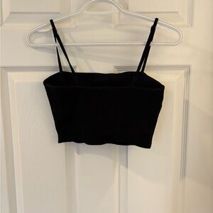 Aritzia Black Ribbed Tank Top